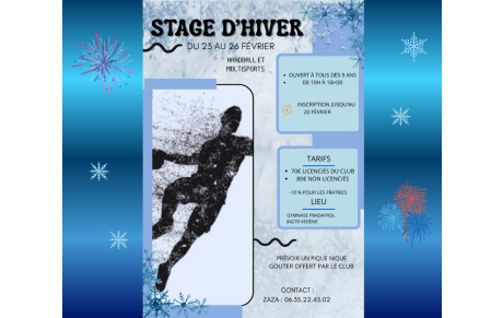 stage vacances février !!